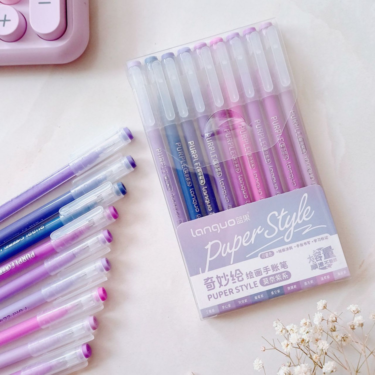 روان نویس ۹ عددی طیف بنفش لانگو ، خودکار و روانویس