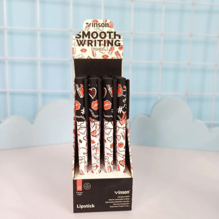 خودکار و رواننویس وینسون مدل لاو vinson ، طرح لب و آرایشی