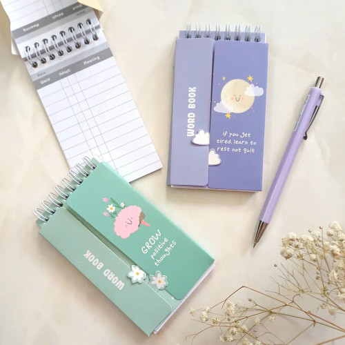 دفترچه لغت زبان انگلیسی ، دفتر لغات فانتزی کیوت از برند پیتیکو