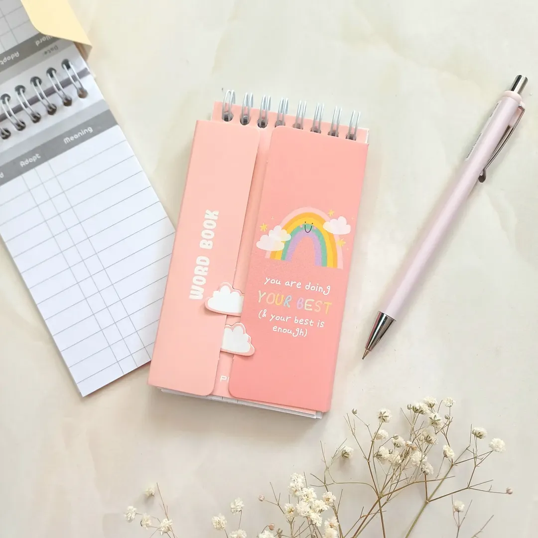 دفترچه لغت زبان انگلیسی ، دفترلغات فانتزی کیوت از برند پیتیکو