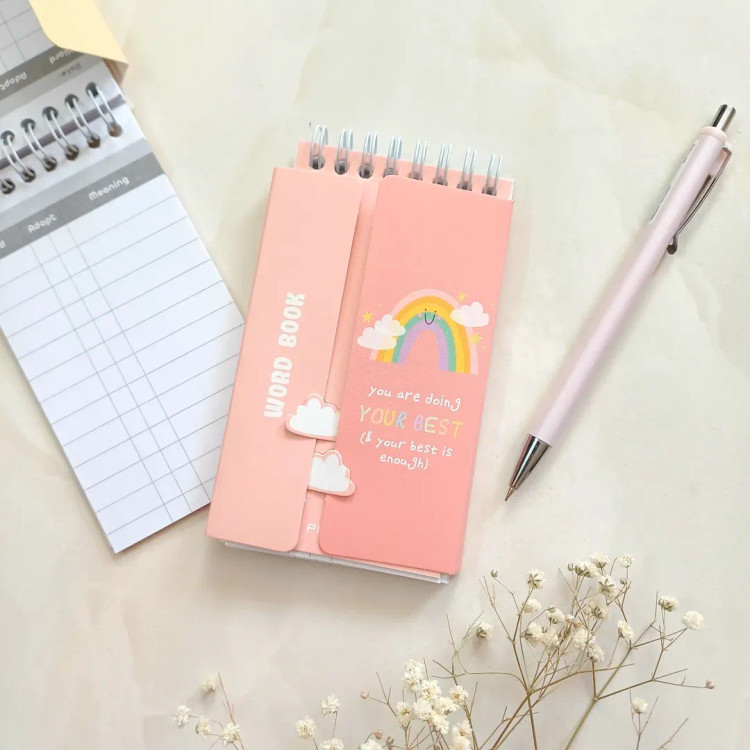 دفترچه لغت زبان انگلیسی ، دفترلغات فانتزی کیوت از برند پیتیکو