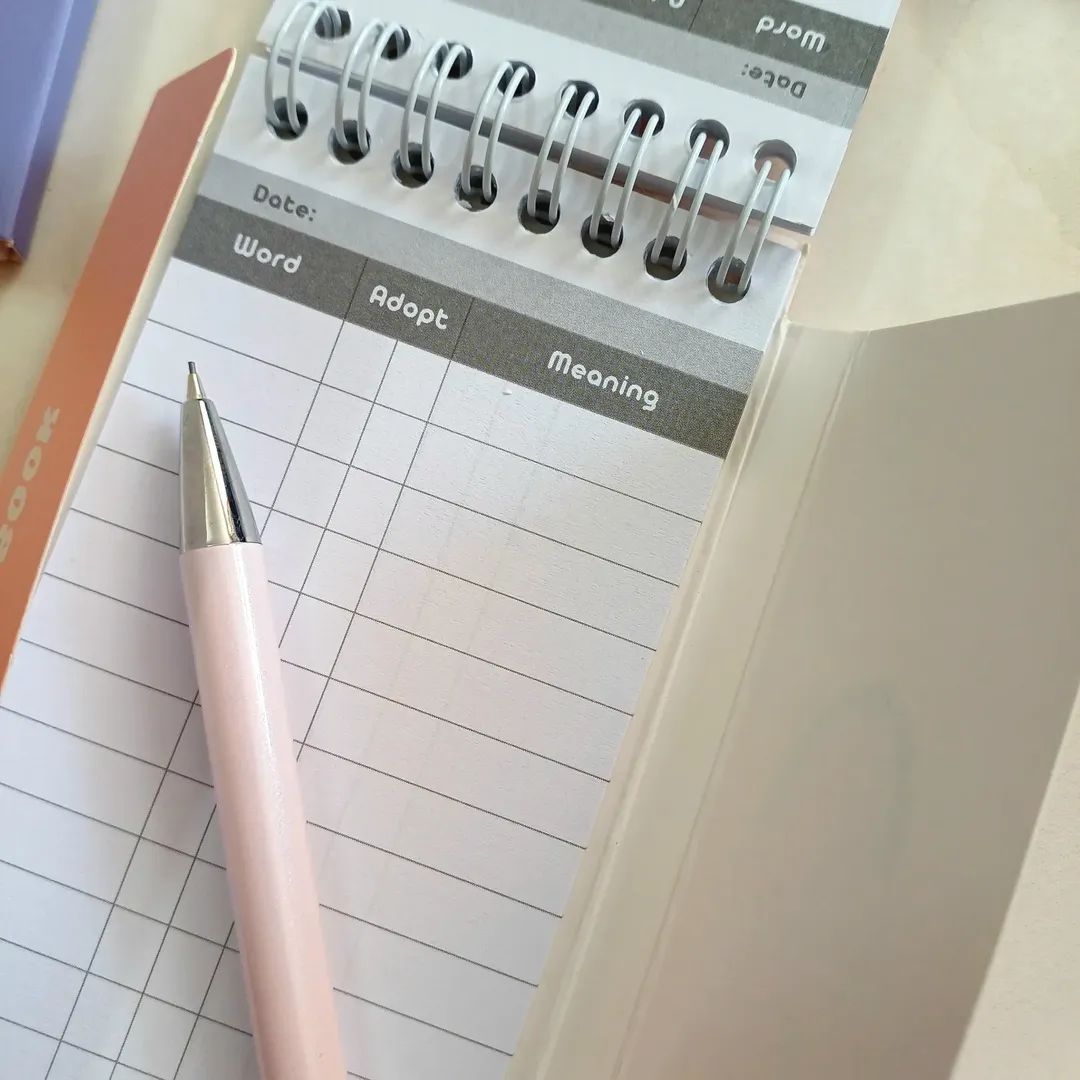 دفترچه لغت زبان انگلیسی ، دفتر لغات فانتزی کیوت از برند پیتیکو