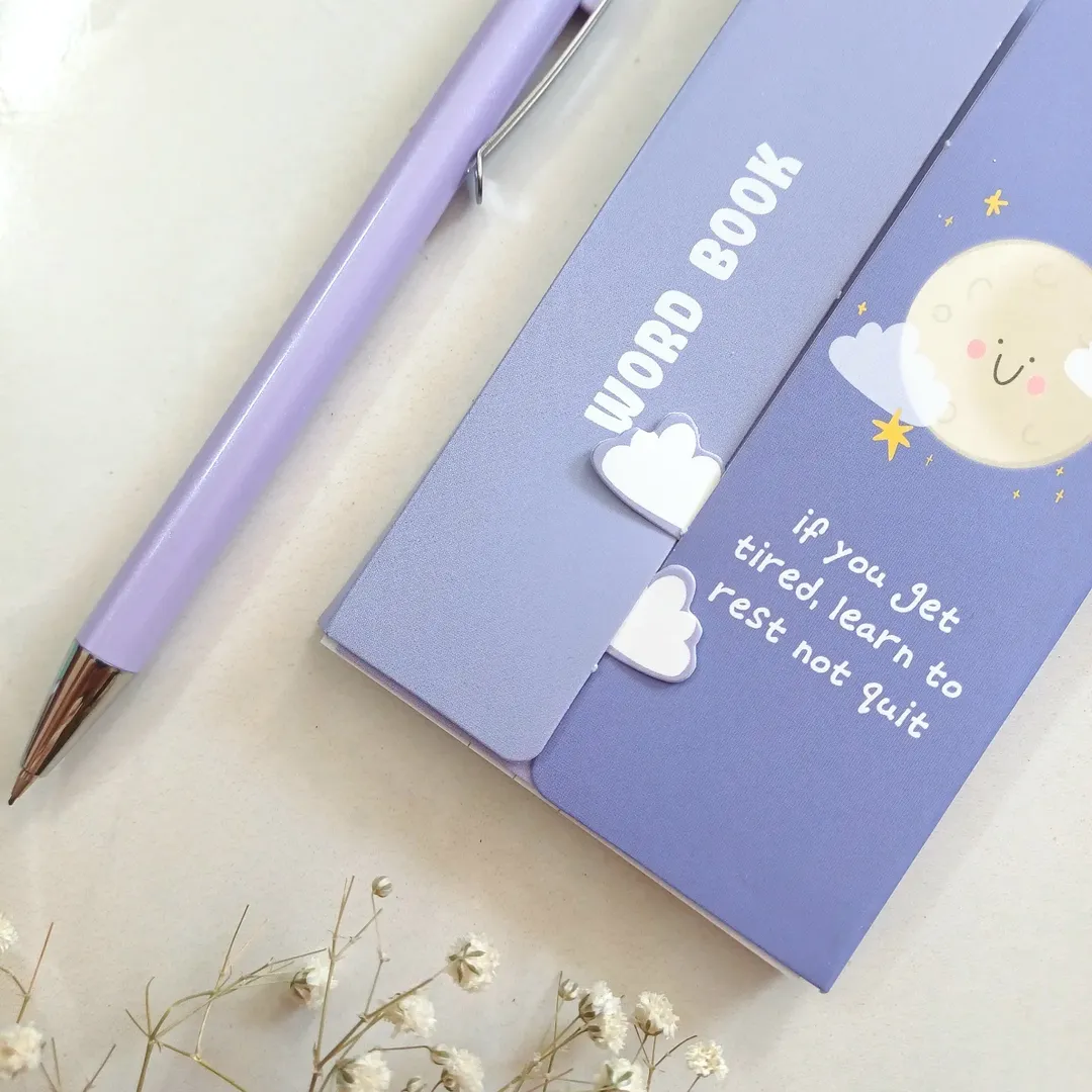 دفترچه لغت زبان انگلیسی ، دفتر لغات فانتزی کیوت از برند پیتیکو