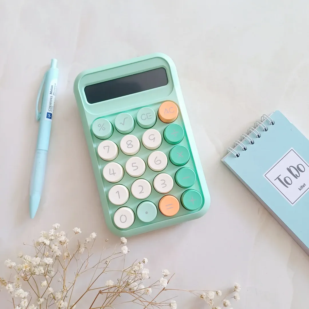 ماشین حساب فانتزی دکمه بزرگ رنگی