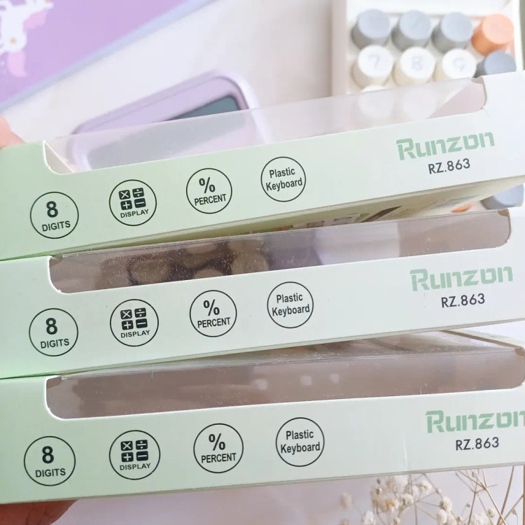 ماشین حساب دکمه رنگی دکمه کیبوردی برجسته مدل رانزون runzon