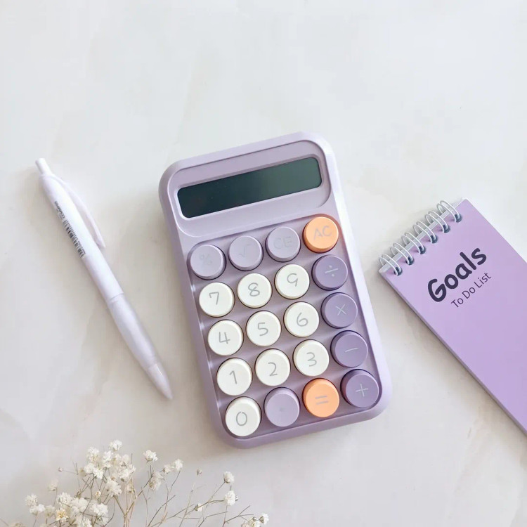 ماشین حساب دکمه رنگی دکمه کیبوردی برجسته مدل رانزون runzon