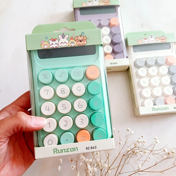 ماشین حساب دکمه رنگی دکمه کیبوردی برجسته مدل رانزون runzon