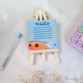 برگه یادداشت و نوت پد چوبی پایه دار و استند و نگهدارنده موبایل و گوشی