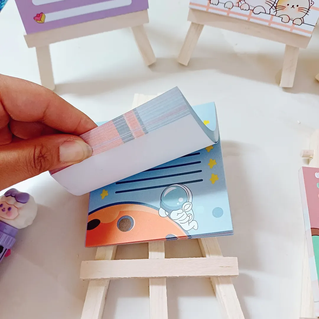 برگه یادداشت و نوت پد چوبی پایه دار و استند و نگهدارنده موبایل و گوشی