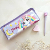 جامدادی دو زیپ طرح یونیکورن ، جامدادی فانتزی دوزیپ مدل اسب تک شاخ