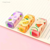 پاک کن ژله ای مغزدار طرح میوه ، پاکن هندوانه انگور پرتقال ، گیفت حرف م و پ