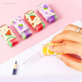 پاک کن ژله ای مغزدار مدل میوه ، پاکن هندوانه انگور پرتقال ، گیفت حرف م و پ