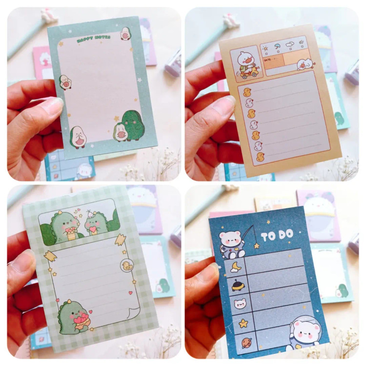 برگه یادداشت فانتزی کیوت ، استیک نوت پد