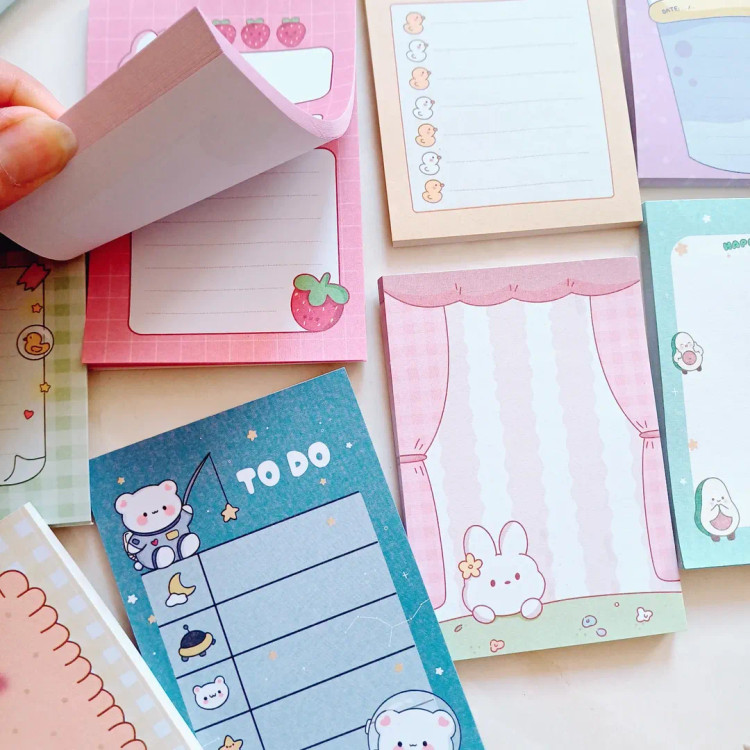 برگه یادداشت فانتزی کیوت ، استیک نوت پد