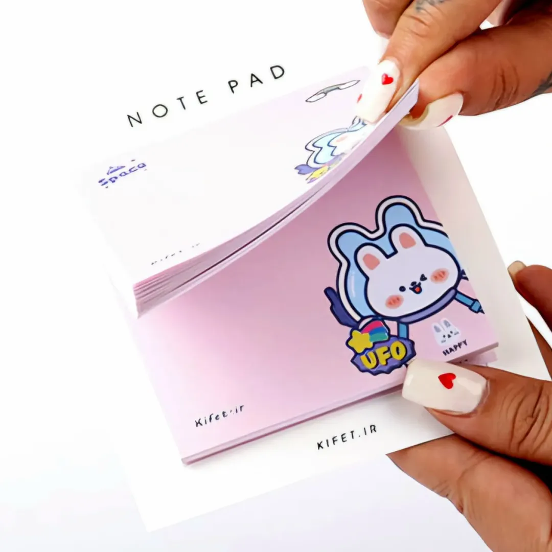 برگه یادداشت و نوت پد فانتزی استیک نوت کیوت از برند کیفت