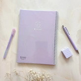 دفتر مشق ساده مجلد خطدار پاستلی 80 برگ از برند پیتیکو