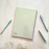 دفتر مشق ساده رنگی مجلد خط دار پاستلی 80 برگ از برند پیتیکو