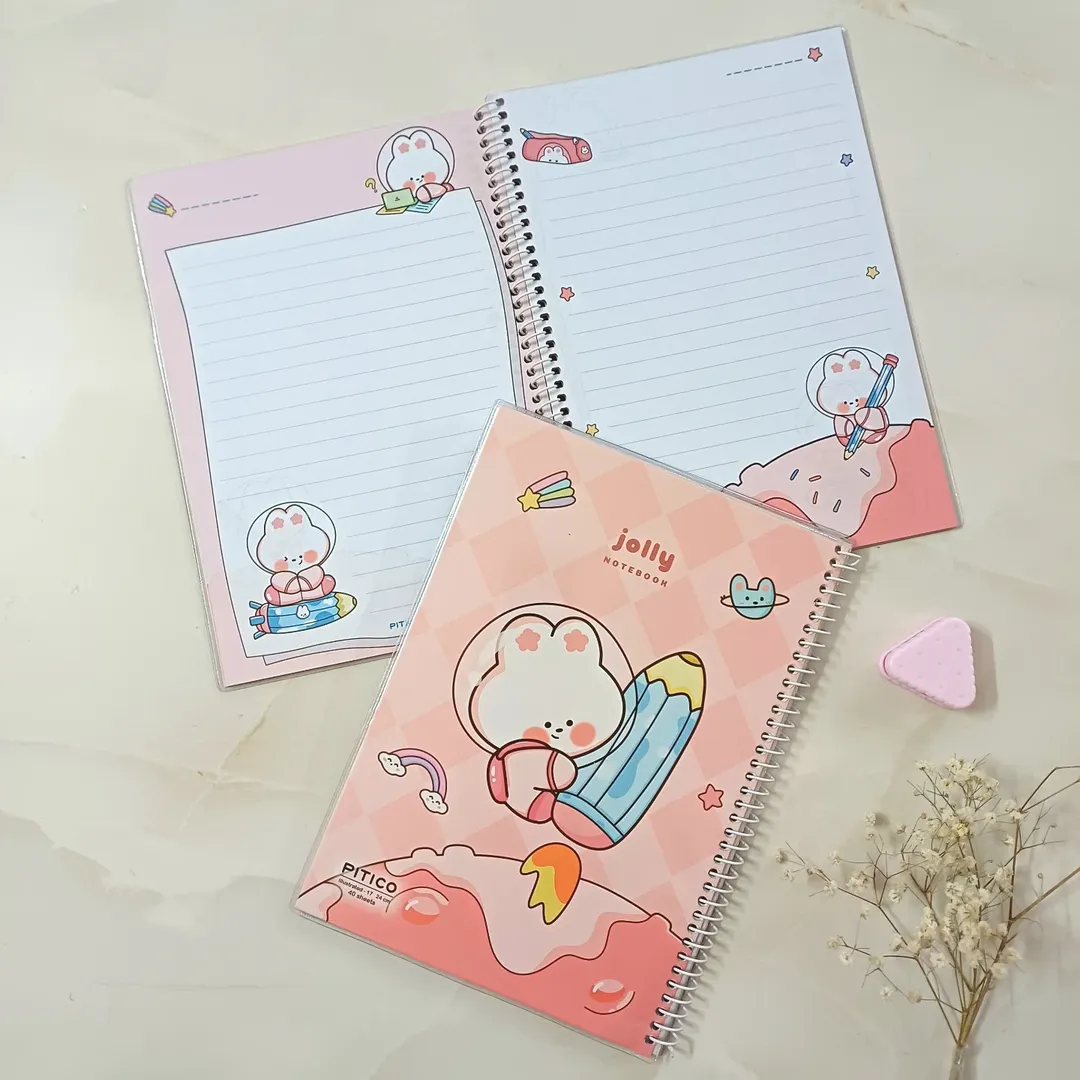 دفتر مشق خط دار 40 برگ فانتزی حاشیه دار