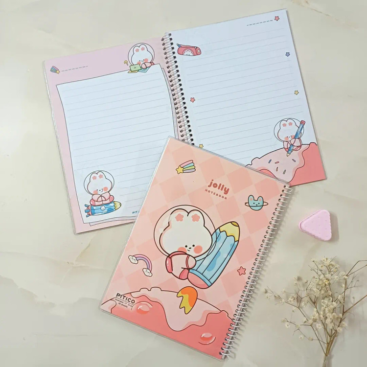 دفتر مشق خط دار 40 برگ فانتزی حاشیه دار