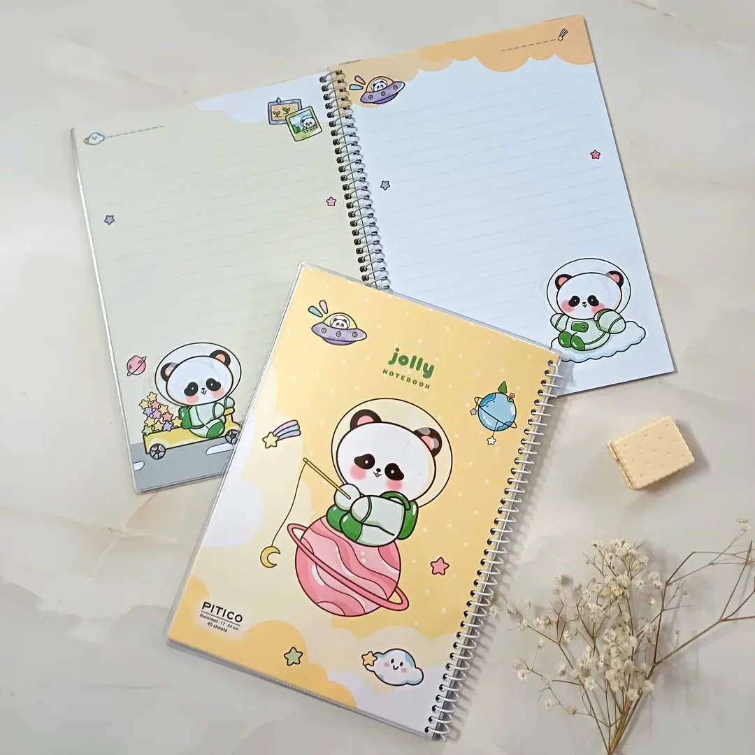 دفتر مشق خط دار 40 برگ فانتزی حاشیه دار طرحدار