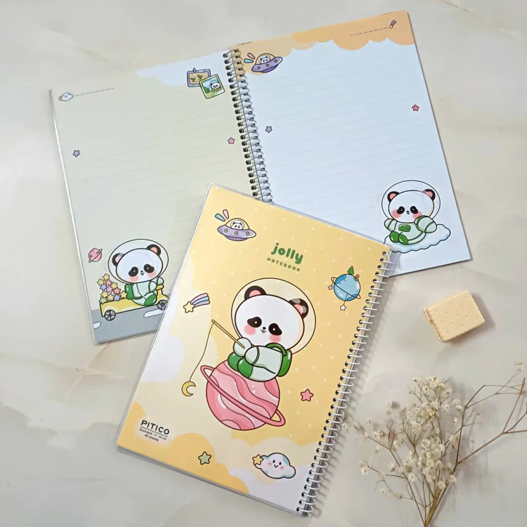 دفتر مشق خط دار 40 برگ فانتزی حاشیه دار طرحدار