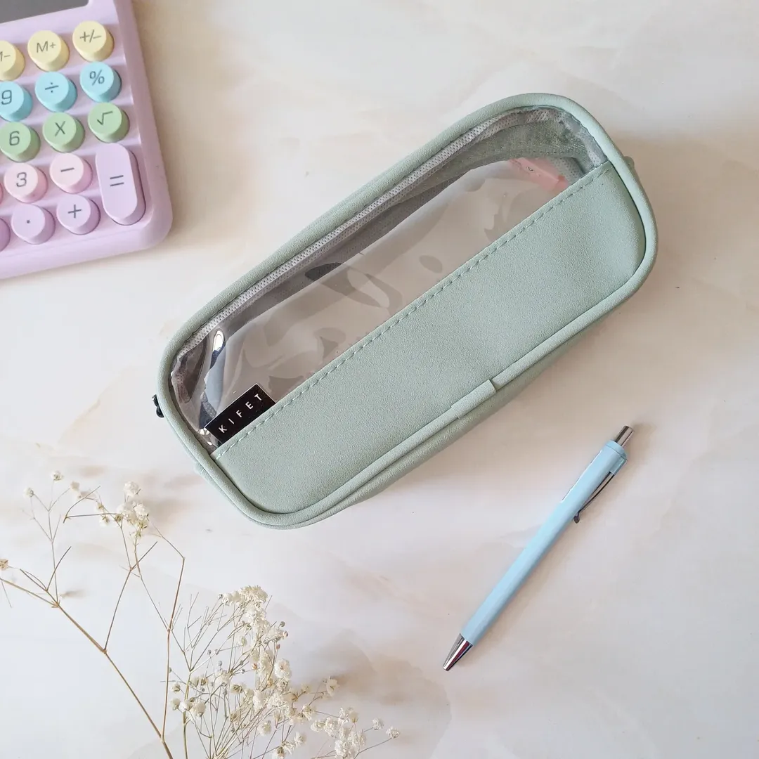 جامدادی نیمه طلقی پاستلی جامدادی دانشجویی سایز بزرگ از برند کیفت kifet