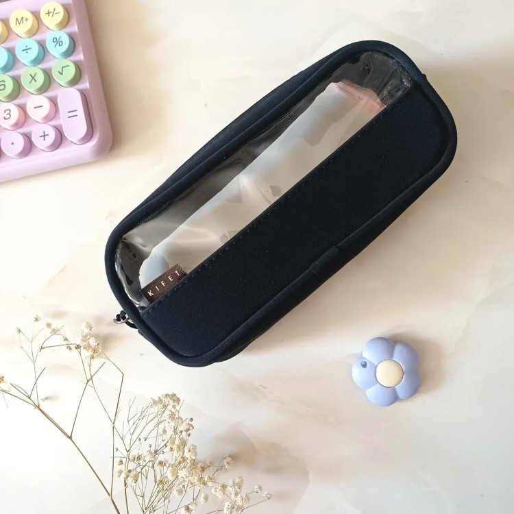 جامدادی نیمه طلقی پاستلی جامدادی دانشجویی سایز بزرگ از برند کیفت kifet