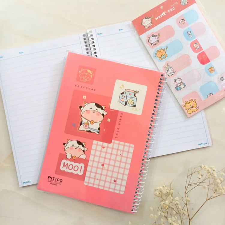 دفتر مجلد کیوت 60 برگ