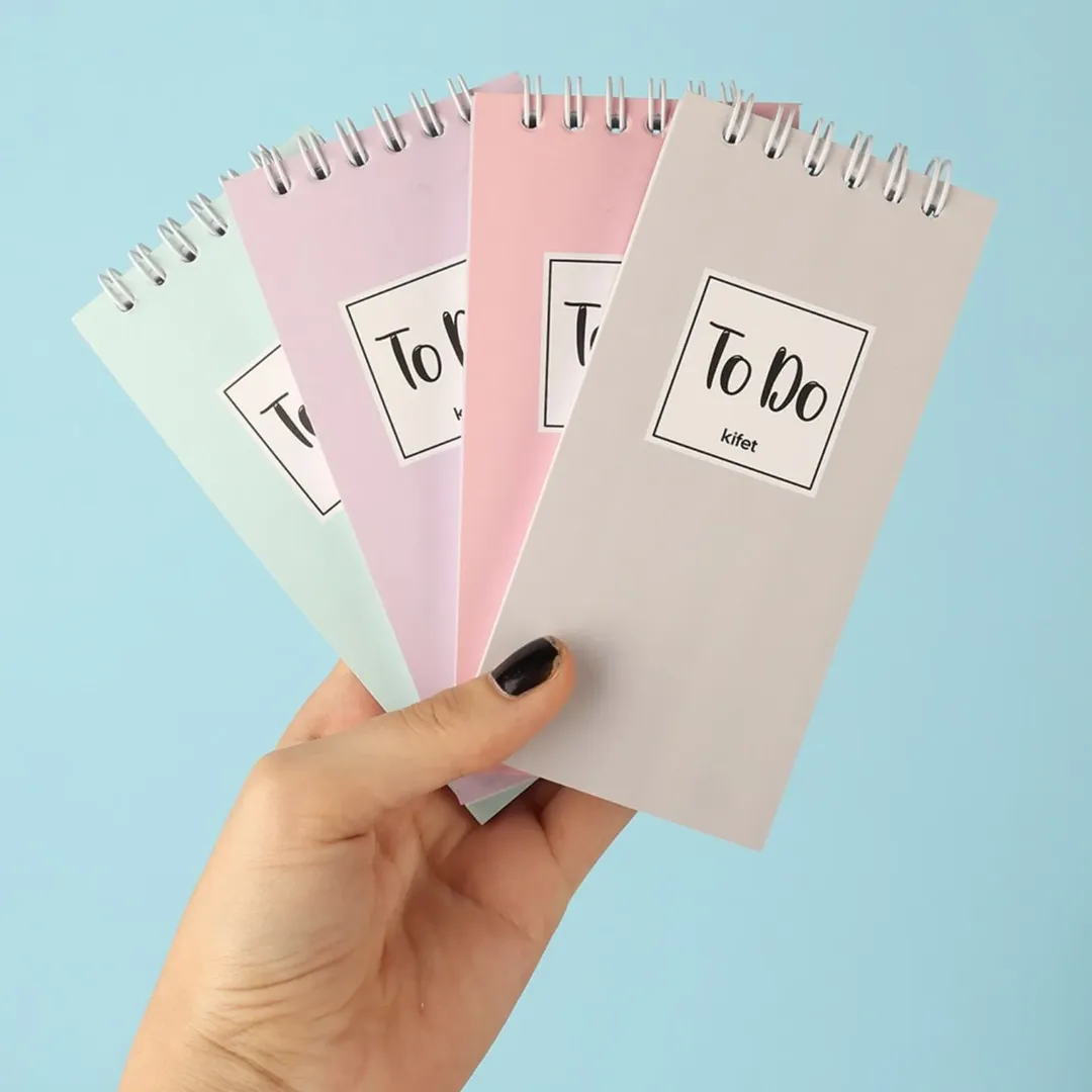 دفترچه یادداشت و تودولیست ساده رنگی پاستلی  از برند کیفت kifet