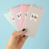 دفترچه یادداشت و تودولیست ساده رنگی پاستلی از برند کیفت kifet