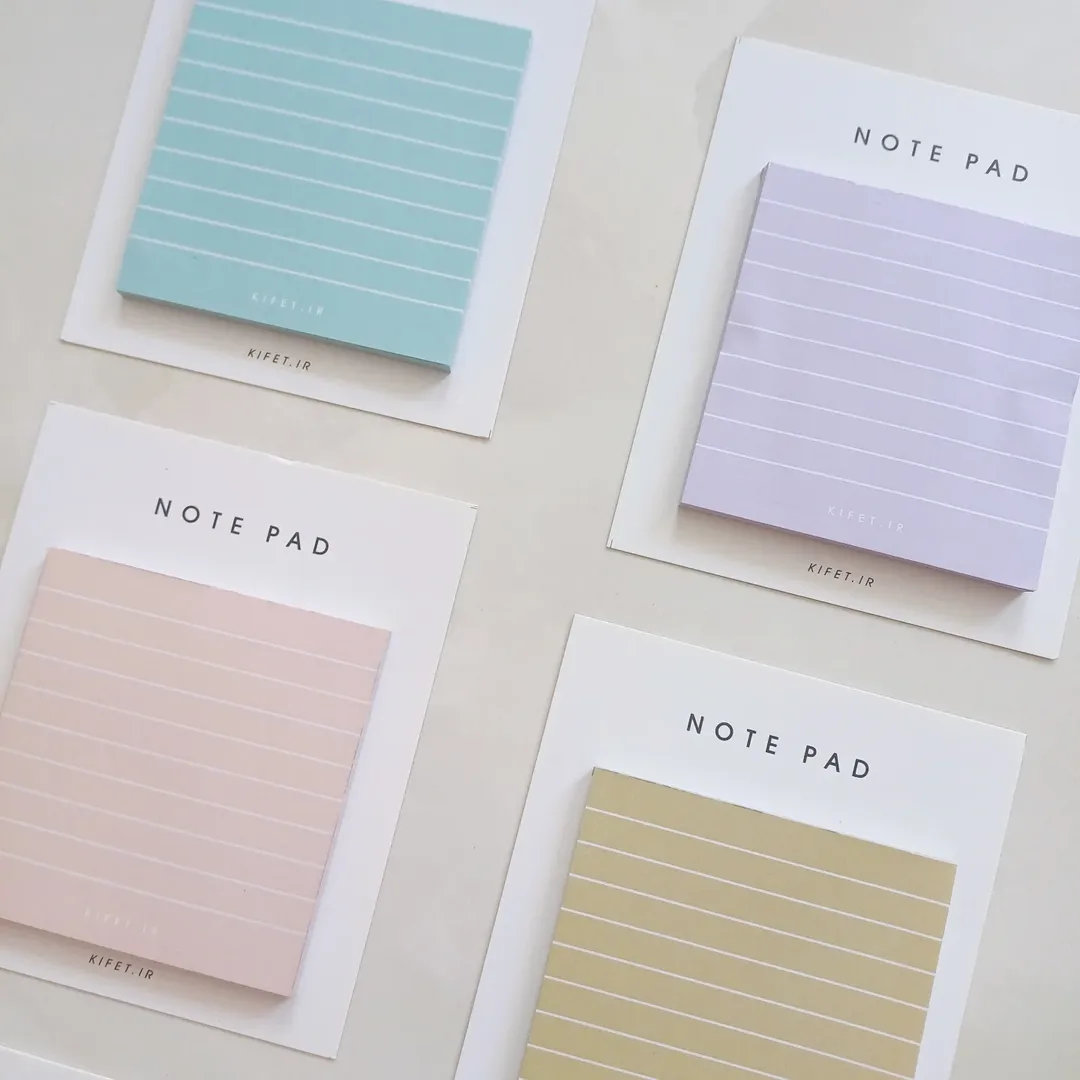 نوت پد خط دار پاستلی  نود از برند کیفت