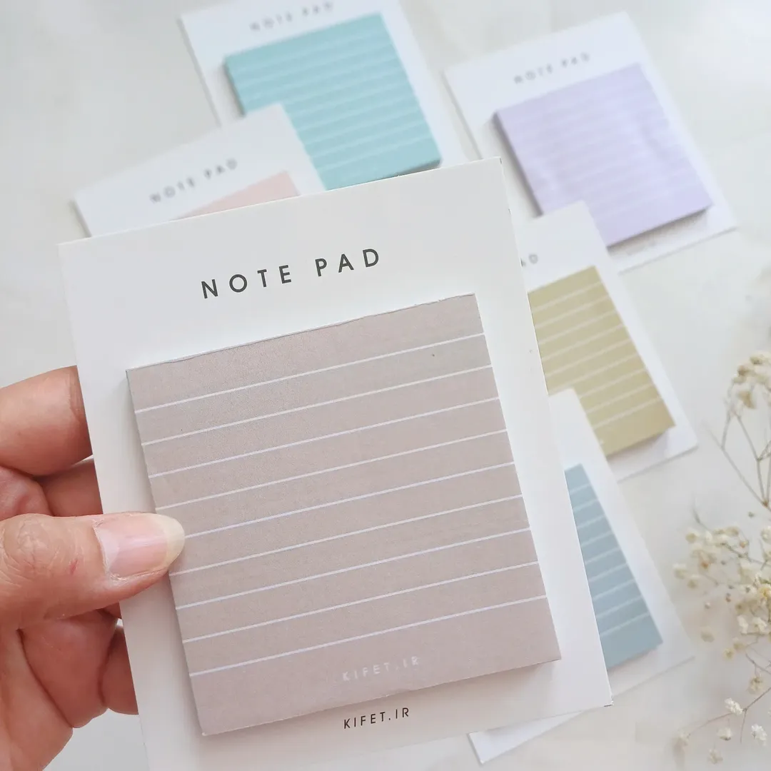 نوت پد خط دار پاستلی  نود از برند کیفت