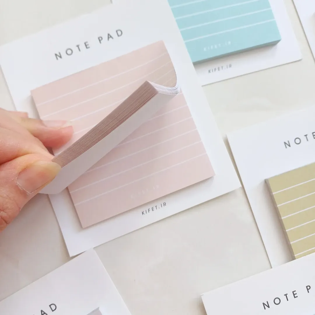نوت پد خط دار پاستلی نود از برند کیفت