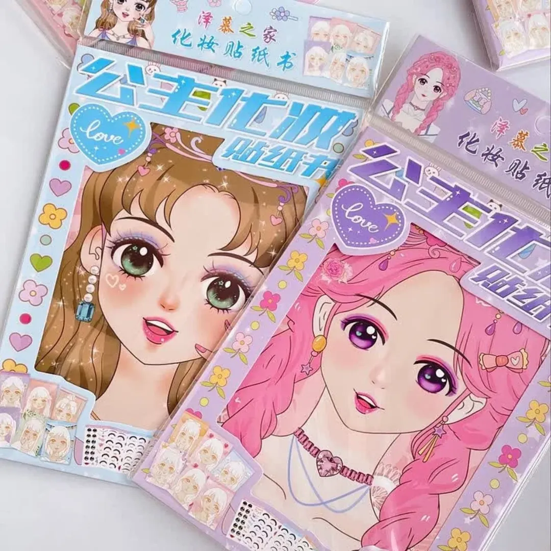 دفترچه استیکر آرایشی انیمه