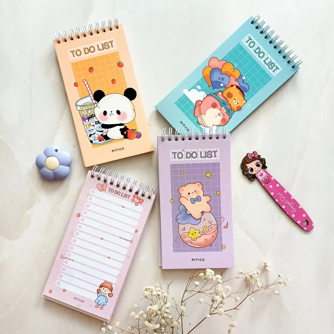 دفترچه یادداشت و تودولیست فانتزی حاشیه دار کیوت از برند پیتیکو