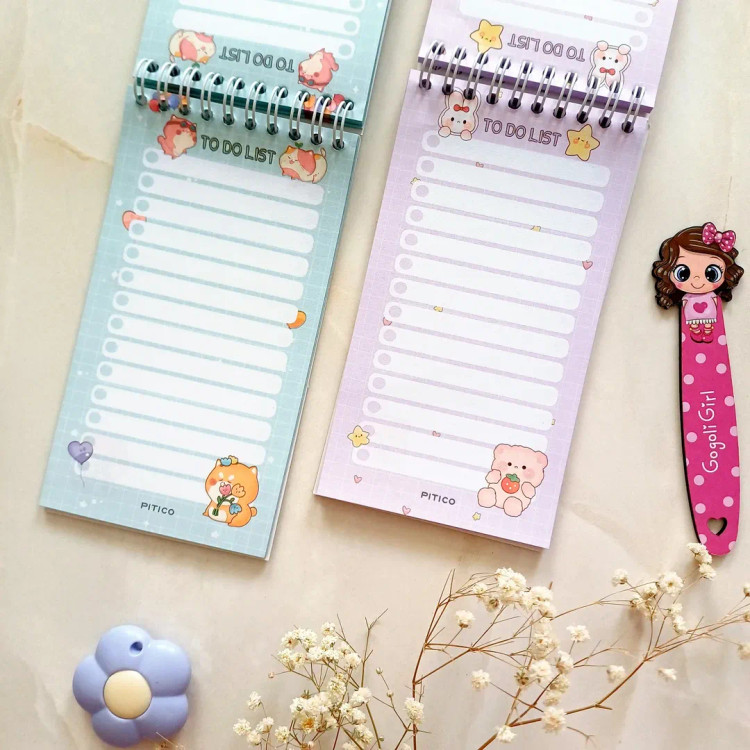 دفترچه یادداشت و تودولیست فانتزی حاشیه دار کیوت بزرگ از برند پیتیکو