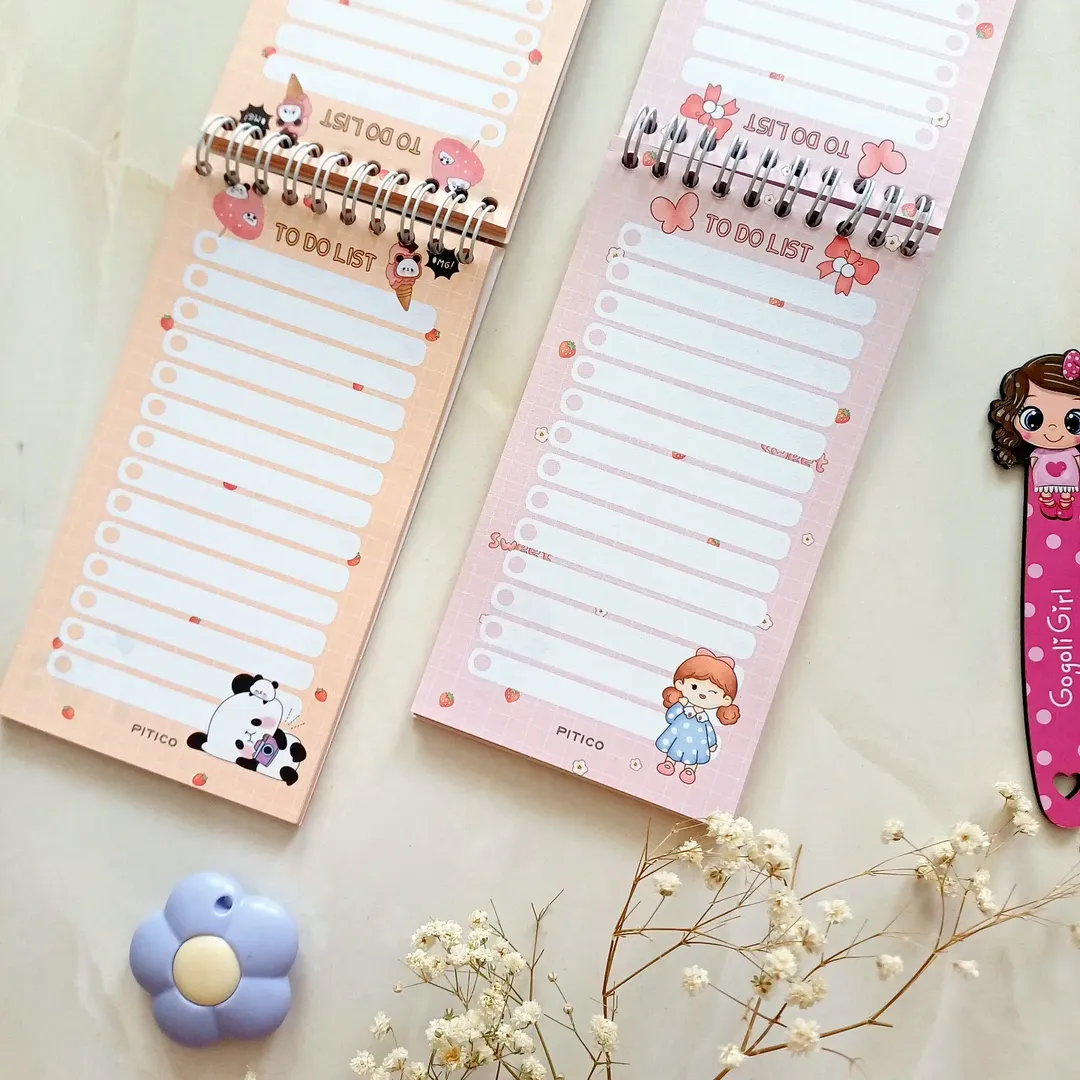 دفترچه یادداشت و تودولیست فانتزی حاشیه دار کیوت بزرگ از برند پیتیکو