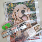 نقاشی الماسی سفره ای و رولی بزرگسالان ، نقاشی نگینی بزرگسال 30 در 40 سانت