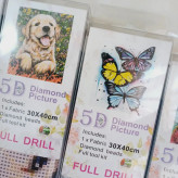 نقاشی الماسی سفره ای و رولی بزرگسالان ، نقاشی نگینی بزرگسال 30 در 30 سانتی متر