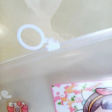 پوشه زیپ کیپ شفاف مدل دختر سایز a4 ، کاور زیپدار آ4