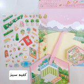 استیکر سه بعدی ، استیکر 3بعدی چیدمان اتاق پنس دار