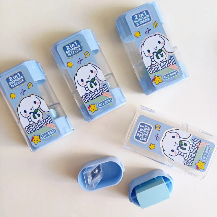 پاک کن تراش مخزن دار فانتزی مدل کرومی و ملودی ، پاکن همراه تراش