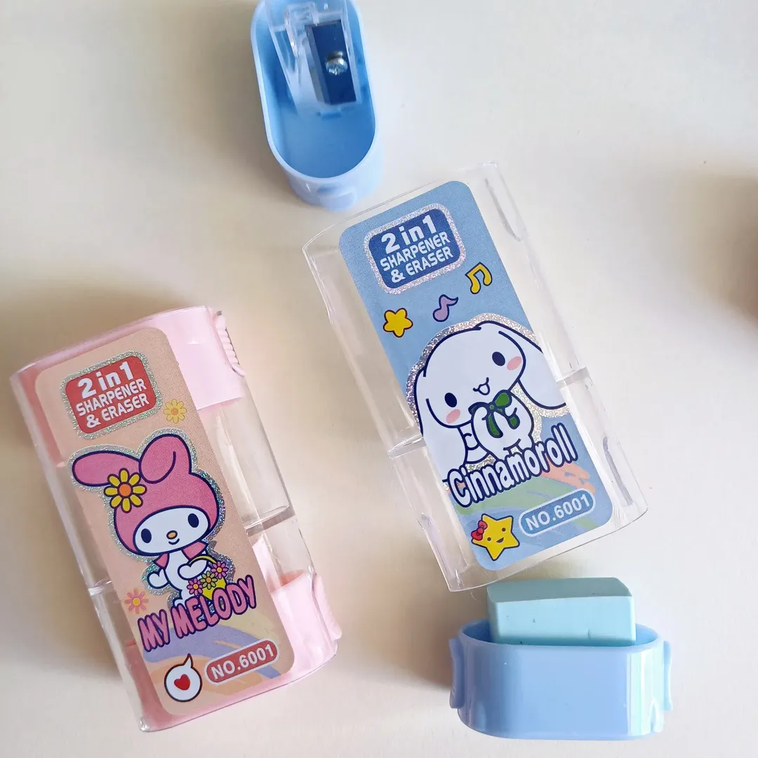 پاکن تراش مخزن دار فانتزی مدل کرومی و ملودی ، پاکن همراه تراش