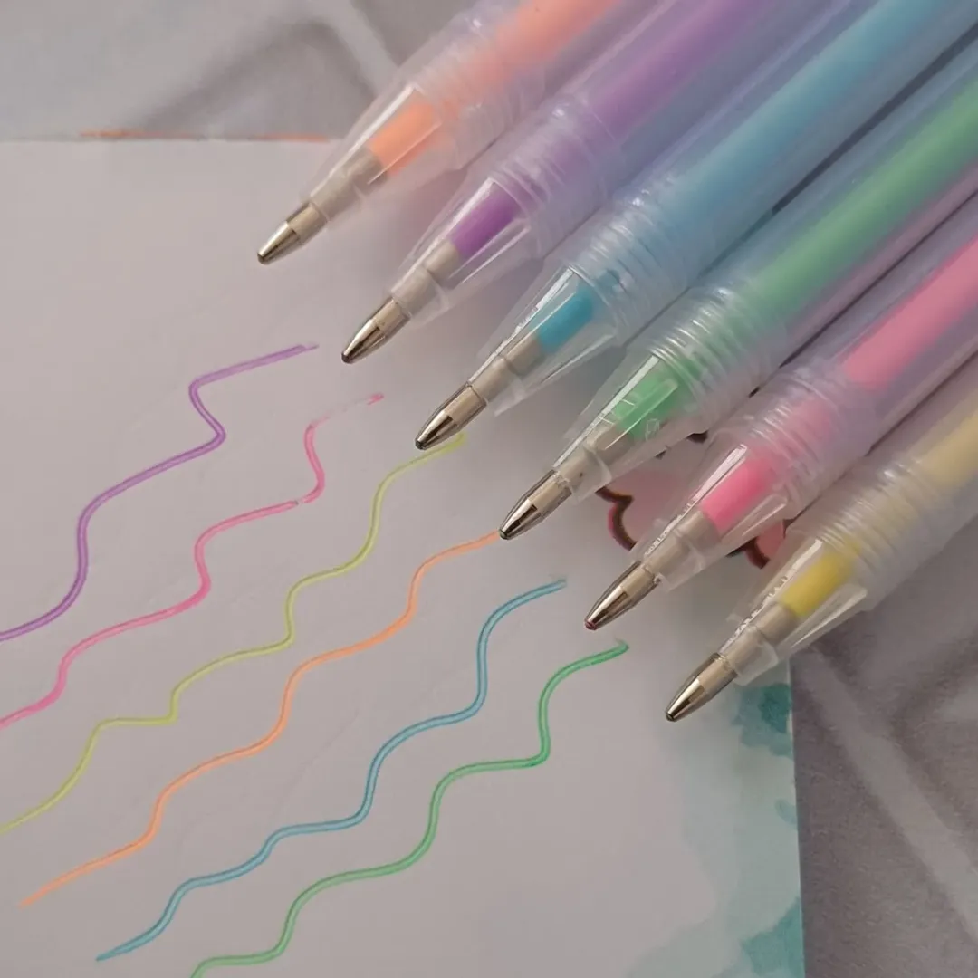 خودکار ۶ رنگ پاستلی از برند جیاندان jiandan