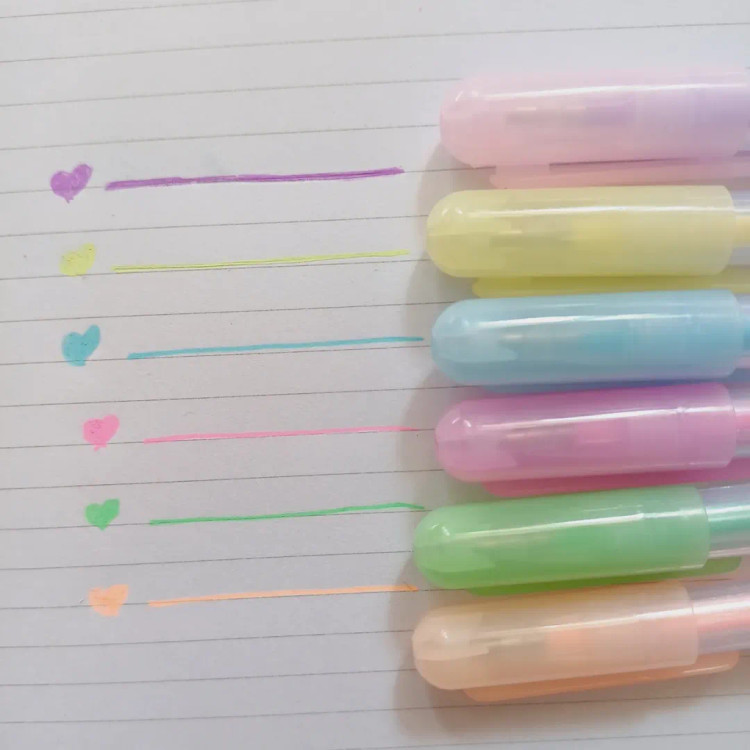 خودکار ۶رنگ پاستلی از برند جیاندان jiandan