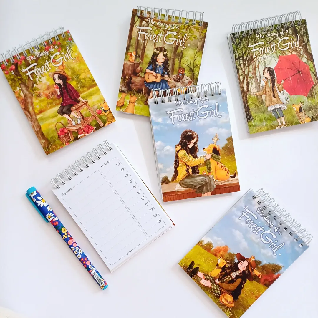 دفتر یادداشت و تودولیست طرح دخترجنگل todo todolist