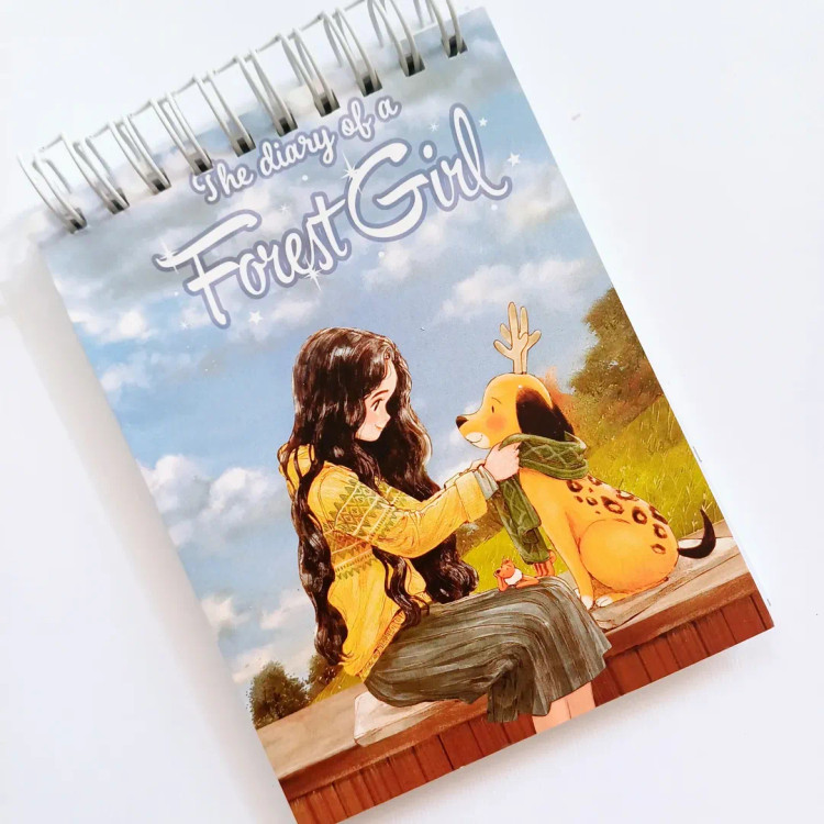 دفترچه یادداشت و تودولیست طرح دخترجنگل todo todolist