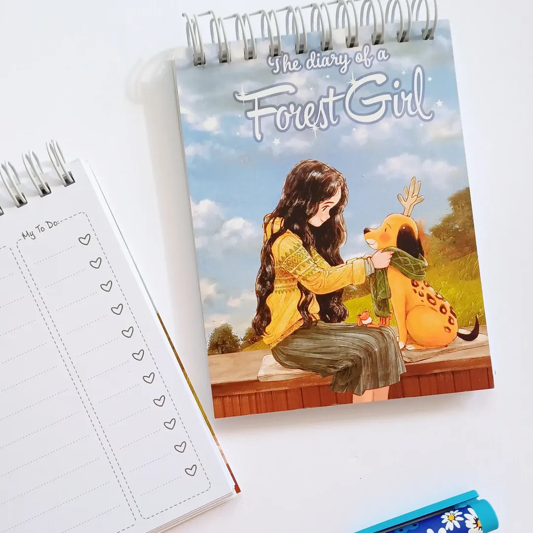 دفتر یادداشت و تودولیست تودو طرح دخترجنگل todo todolist