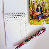 دفترچه یادداشت و تودولیست طرح دخترجنگل todo todolist