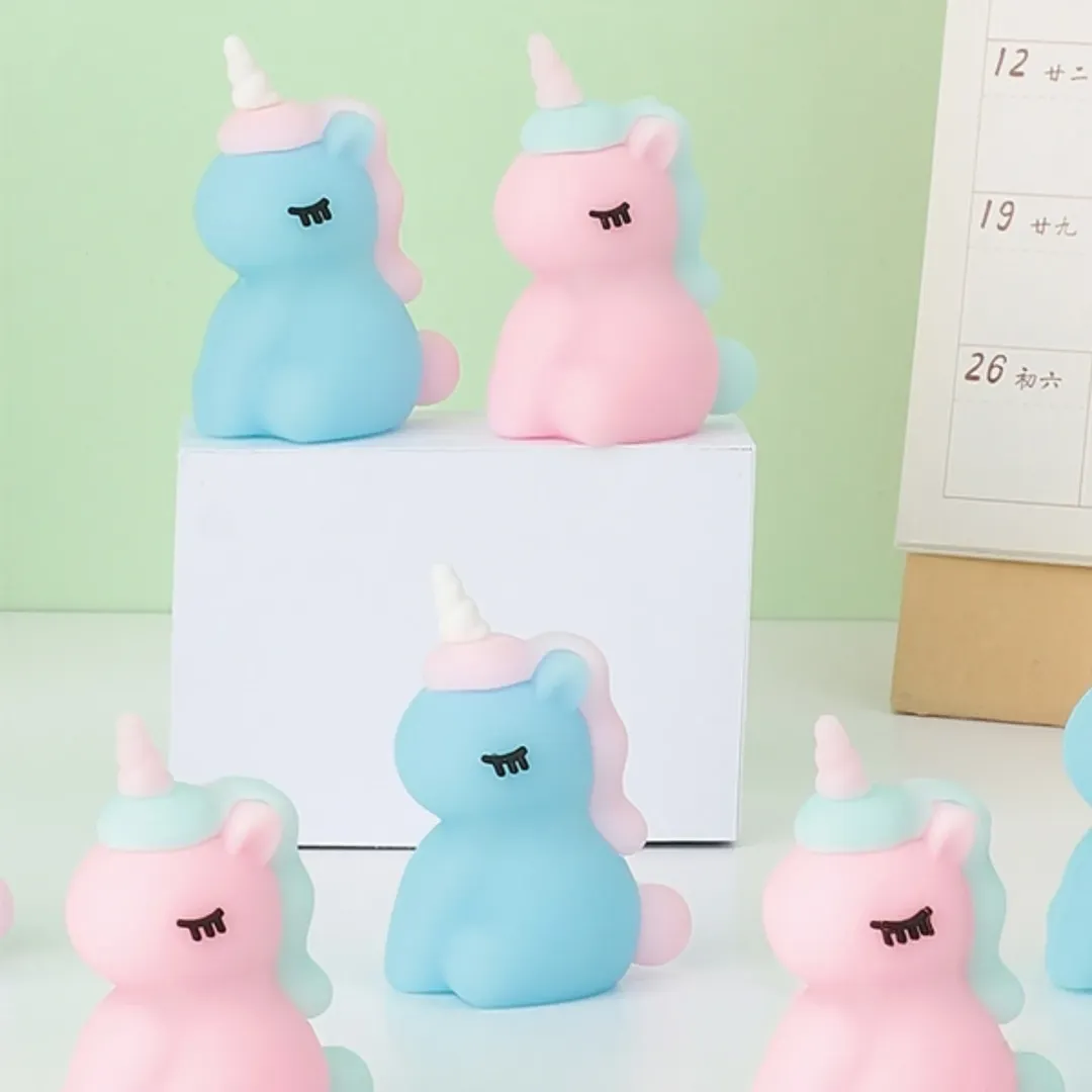 تراش سیلیکونی یونیکورن شب تاب ، طرح اسب تک شاخ